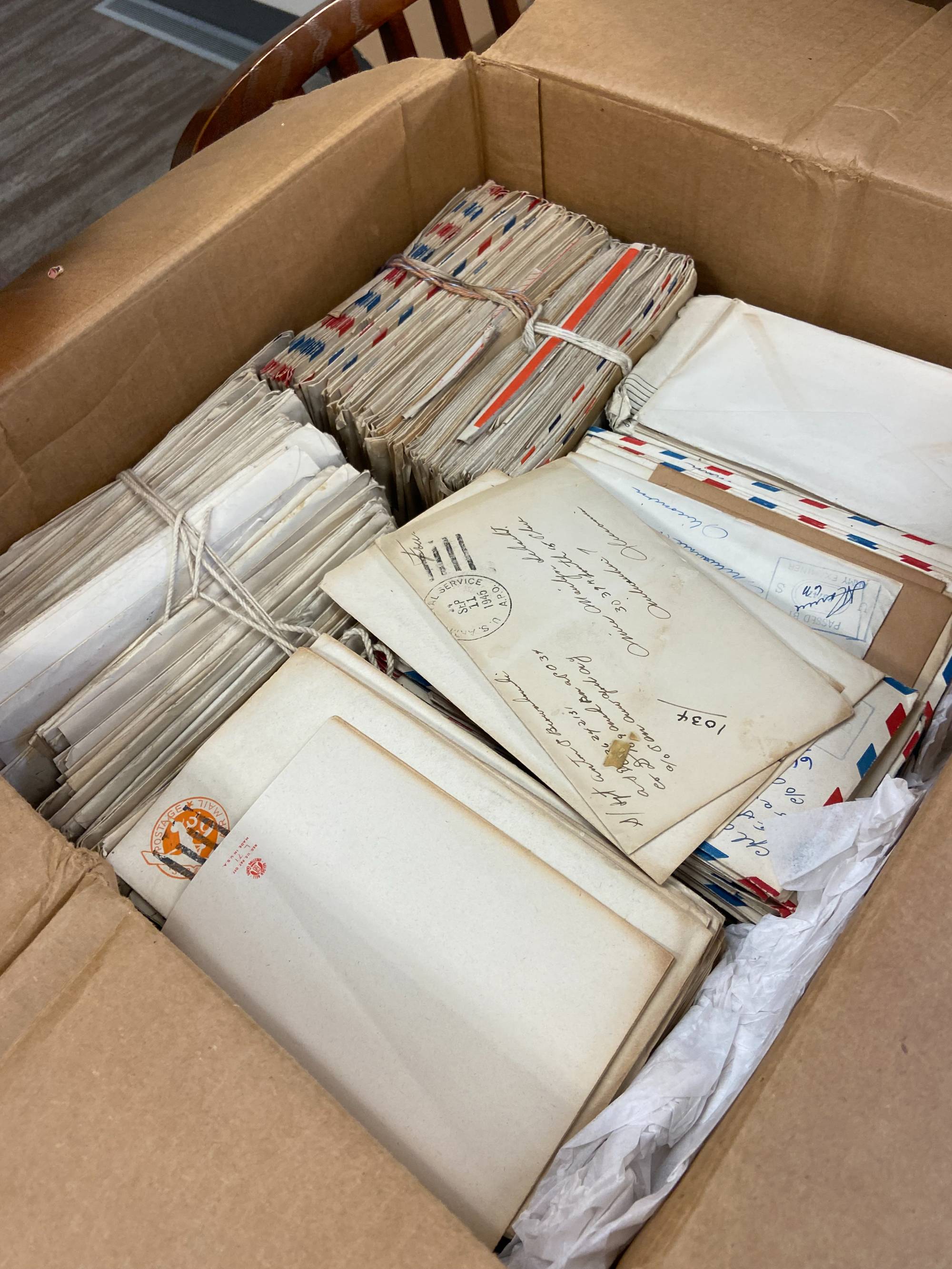 Box of WWII letters